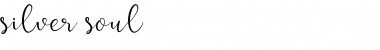 silver soul Regular Font Title Preview