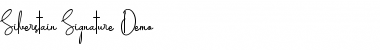 Silverstain_Signature_Demo Regular Font Title Preview