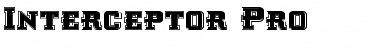 Interceptor Pro Pro Font Title Preview