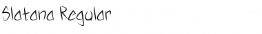 Slatana Regular Font Title Preview