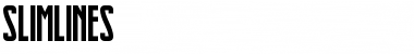 Slimlines Regular Font Title Preview
