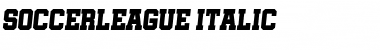 Soccer League Italic Font Title Preview