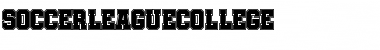 Soccer League College Regular Font Title Preview