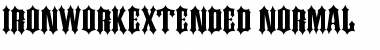 IronworkExtended Normal Font Title Preview
