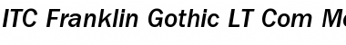 ITC Franklin Gothic LT Com Medium Italic Font Title Preview