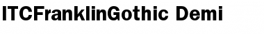 ITCFranklinGothic-Demi Demi Font Title Preview