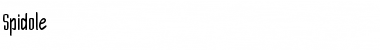 Spidole Regular Font Title Preview
