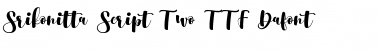 Srikonitta Script Two Regular Font Title Preview