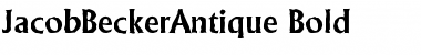 JacobBeckerAntique Bold Font Title Preview