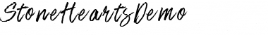 Stone Hearts Regular Font Title Preview