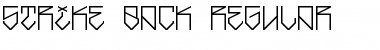 Strike Back Regular Font Title Preview