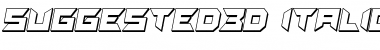 Suggested 3D Italic Font Title Preview
