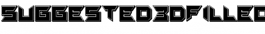 Suggested 3D Filled Regular Font Title Preview