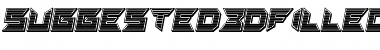 Suggested 3d Filled Gradient Regular Font Title Preview