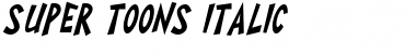 Super Toons Italic Font Title Preview