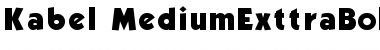 Kabel MediumExttraBold Font Title Preview