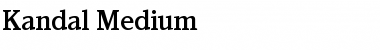 Kandal Regular Font Title Preview