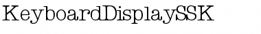 KeyboardDisplaySSK Regular Font Title Preview