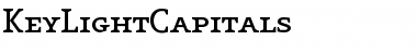 KeyLightCapitals Regular Font Title Preview