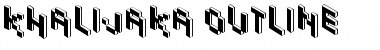 Khalijaka Outline Outline Font Title Preview