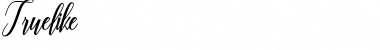 Truelike Regular Font Title Preview