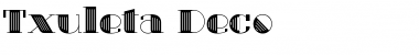Txuleta Deco Regular Font Title Preview