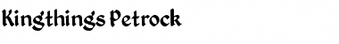 Kingthings Petrock Regular Font Title Preview