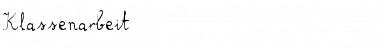 Klassenarbeit Regular Font Title Preview