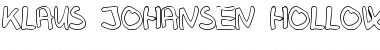 Klaus Johansen hollow Regular Font Title Preview