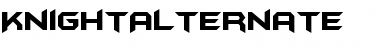 KnightAlternate Regular Font Title Preview