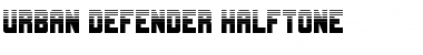 Urban Defender Halftone Regular Font Title Preview