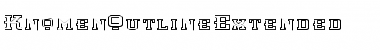 KnomenOutlineExtended Regular Font Title Preview