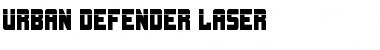 Urban Defender Laser Regular Font Title Preview