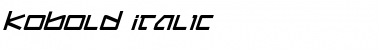 Kobold Italic Italic Font Title Preview