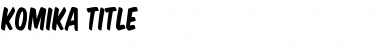 Komika Title Regular Font Title Preview