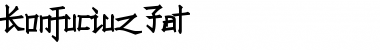 Konfuciuz Fat Regular Font Title Preview