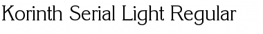 Korinth-Serial-Light Regular Font Title Preview
