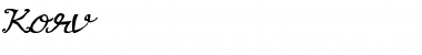 Korv Normal Font Title Preview