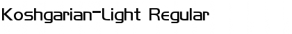 Koshgarian-Light Regular Font Title Preview