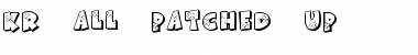 KR All Patched Up Regular Font Title Preview