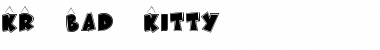 KR Bad Kitty Regular Font Title Preview