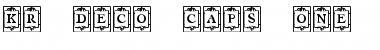 KR Deco Caps One Regular Font Title Preview