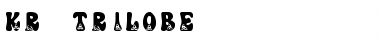 KR Trilobe Regular Font Title Preview