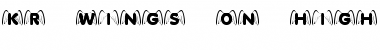 KR Wings On High Regular Font Title Preview
