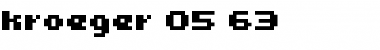 kroeger 05_63 Regular Font Title Preview