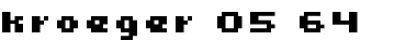 kroeger 05_64 Regular Font Title Preview