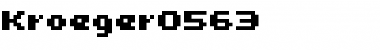 kroeger 05_63 Regular Font Title Preview