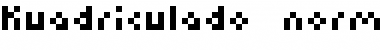 Kuadriculado normal Regular Font Title Preview