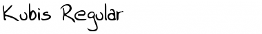 Kubis Regular Font Title Preview