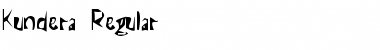 Kundera Regular Font Title Preview